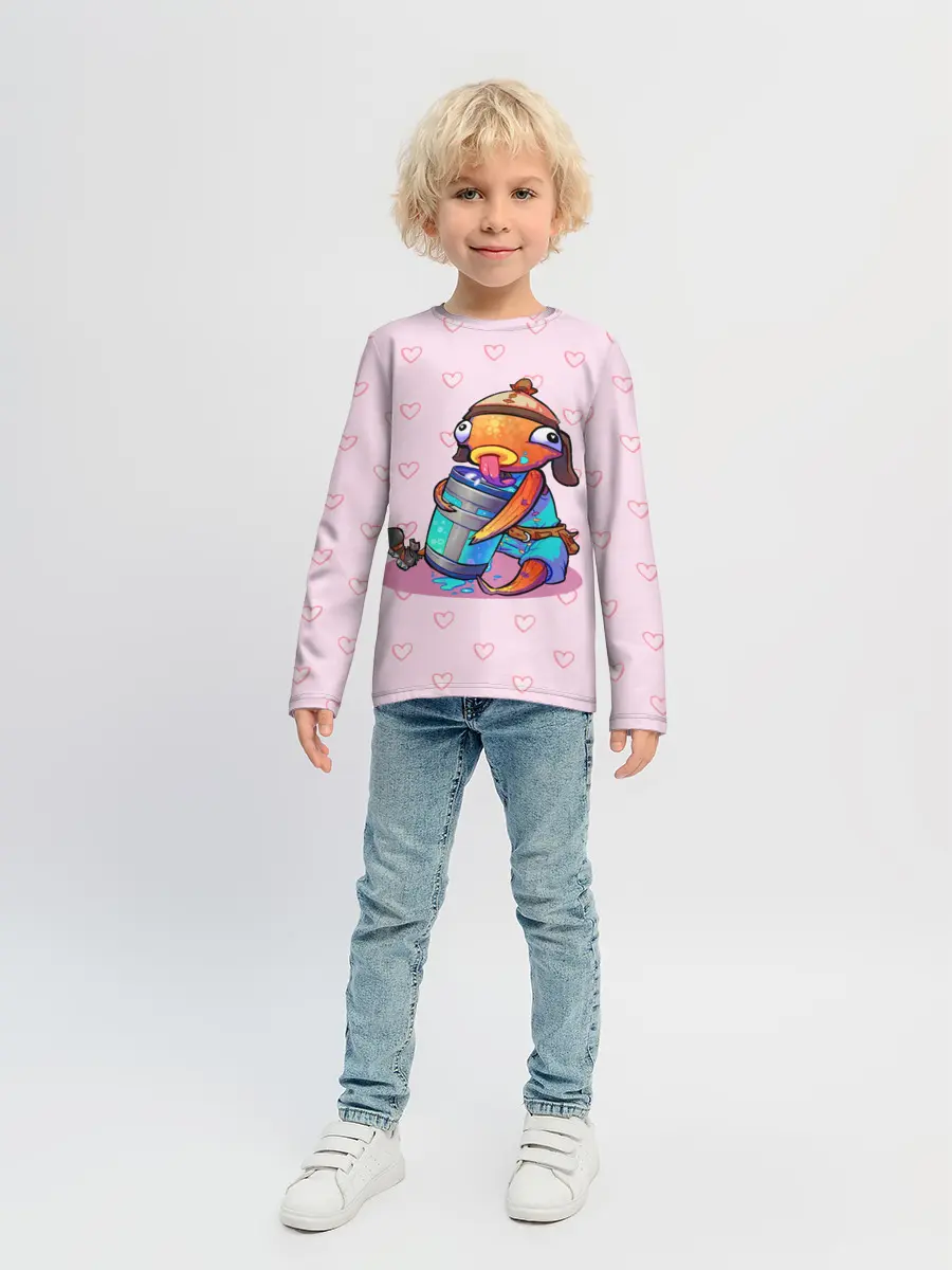 Детский лонгслив / Рыба Фортнайт