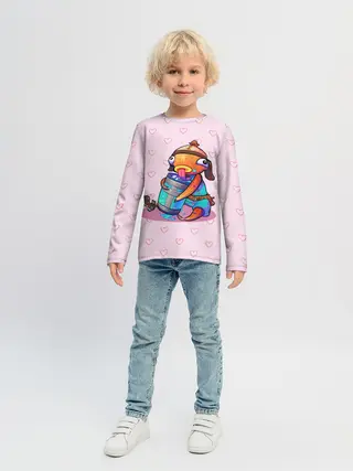 Детский лонгслив / Рыба Фортнайт