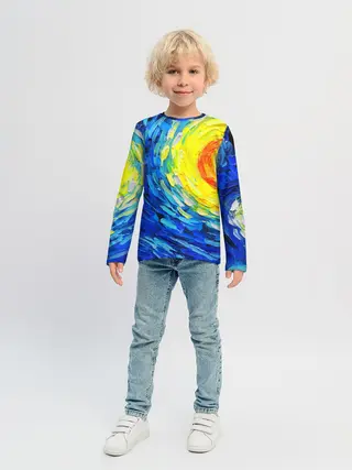 Детский лонгслив / КРАСКИ ВАНГОГА