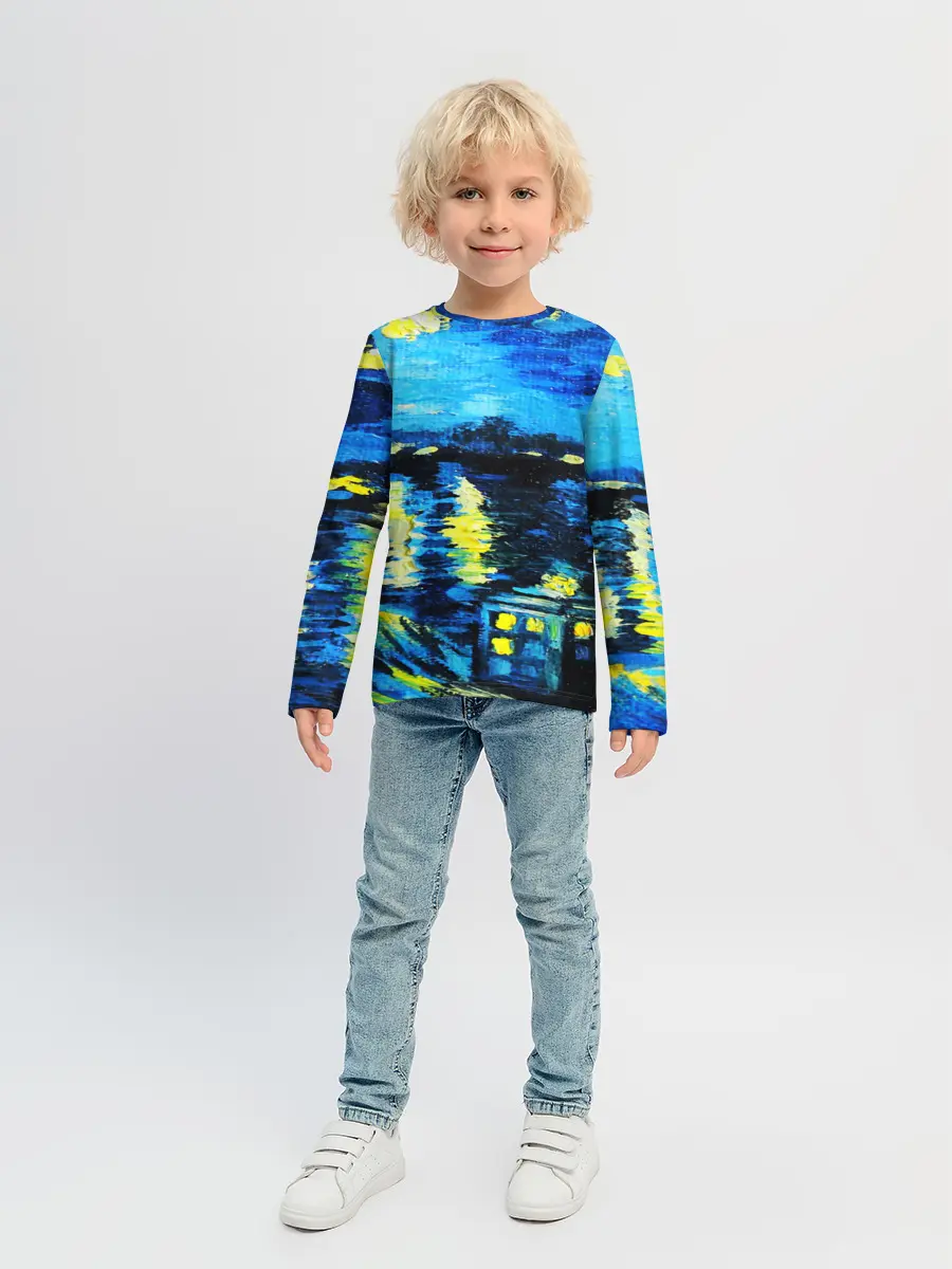 Детский лонгслив / ВАНГОГ НОЧЬ