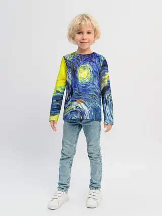 Детский лонгслив / ИМПРЕССИОНИЗМ ВАНГОГ