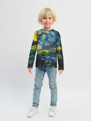 Детский лонгслив / ЗВЕЗДНАЯ НОЧЬ