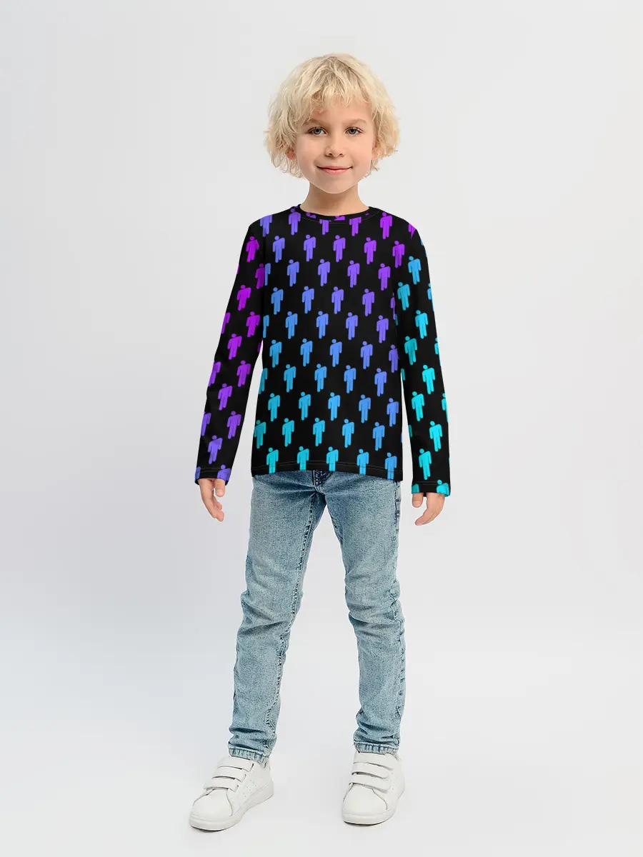 Детский лонгслив / BILLIE EILISH PATTERN