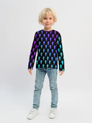 Детский лонгслив / BILLIE EILISH PATTERN