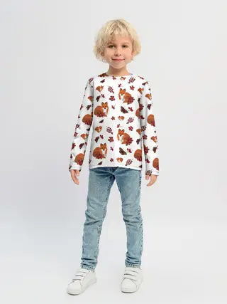 Детский лонгслив / Лиса