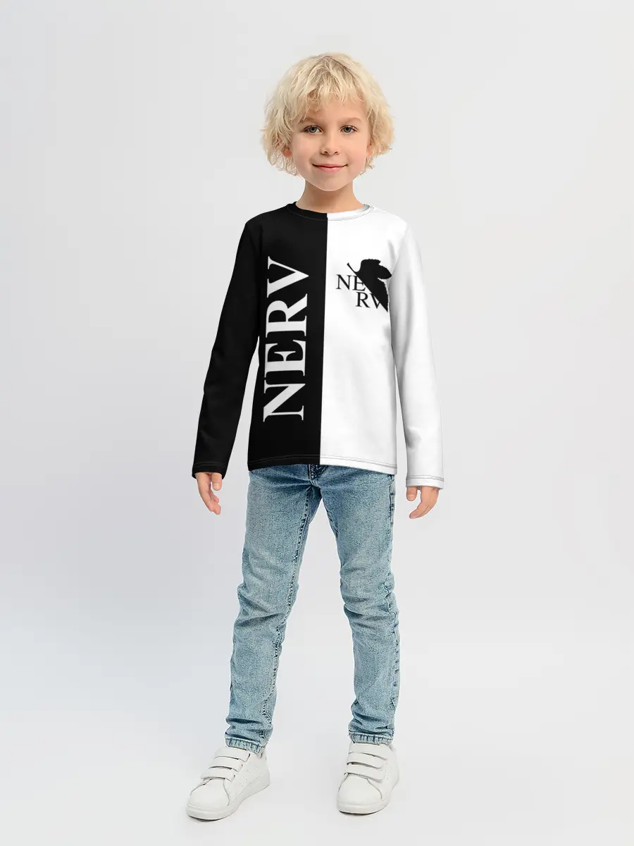 Детский лонгслив / Nerv black