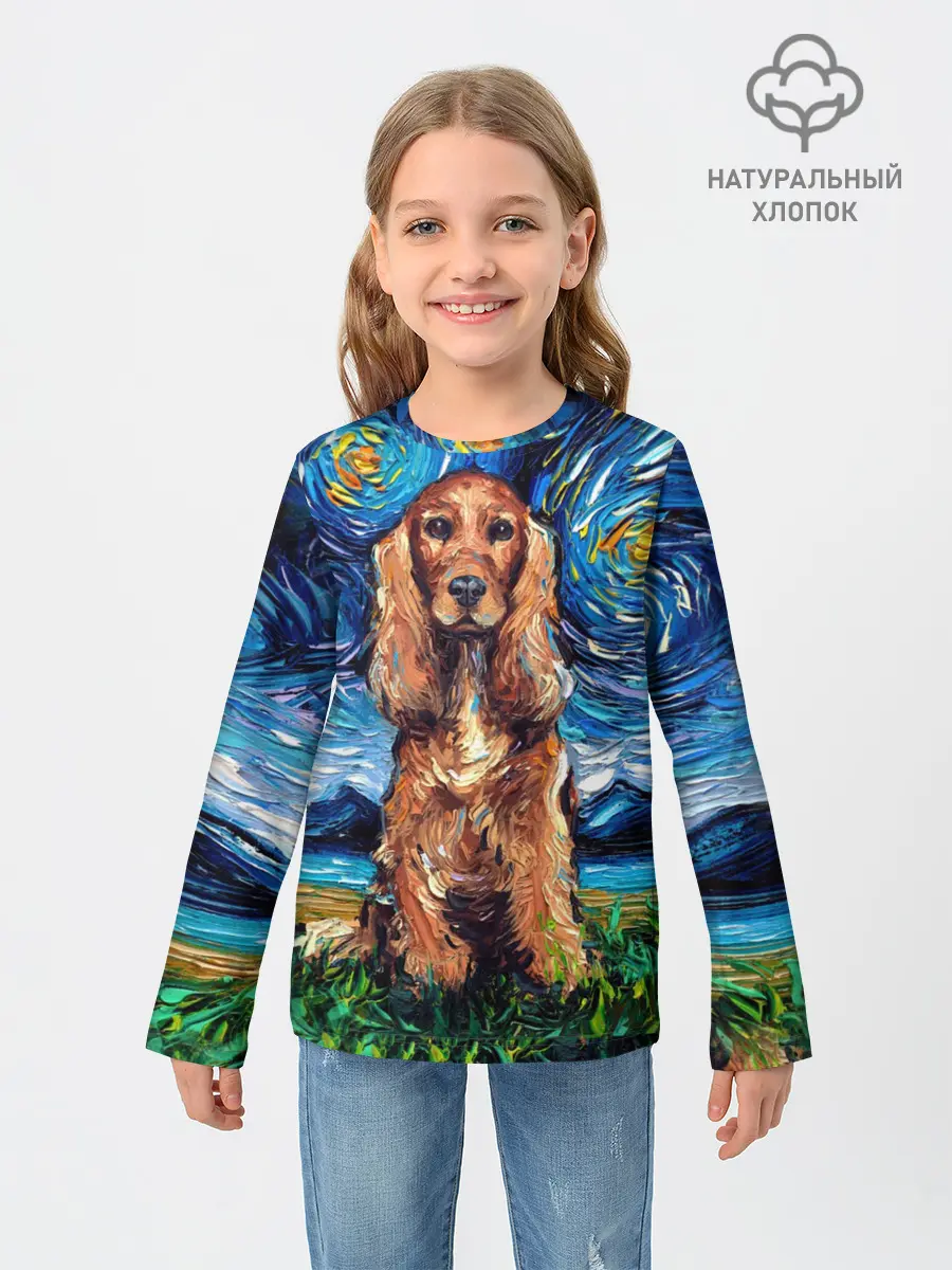 Детский лонгслив / Кокер-спаниель