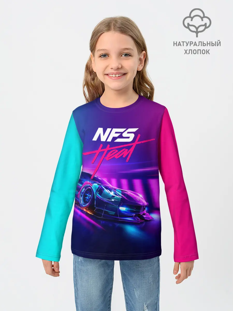 Детский лонгслив / NEED FOR SPEED - HEAT