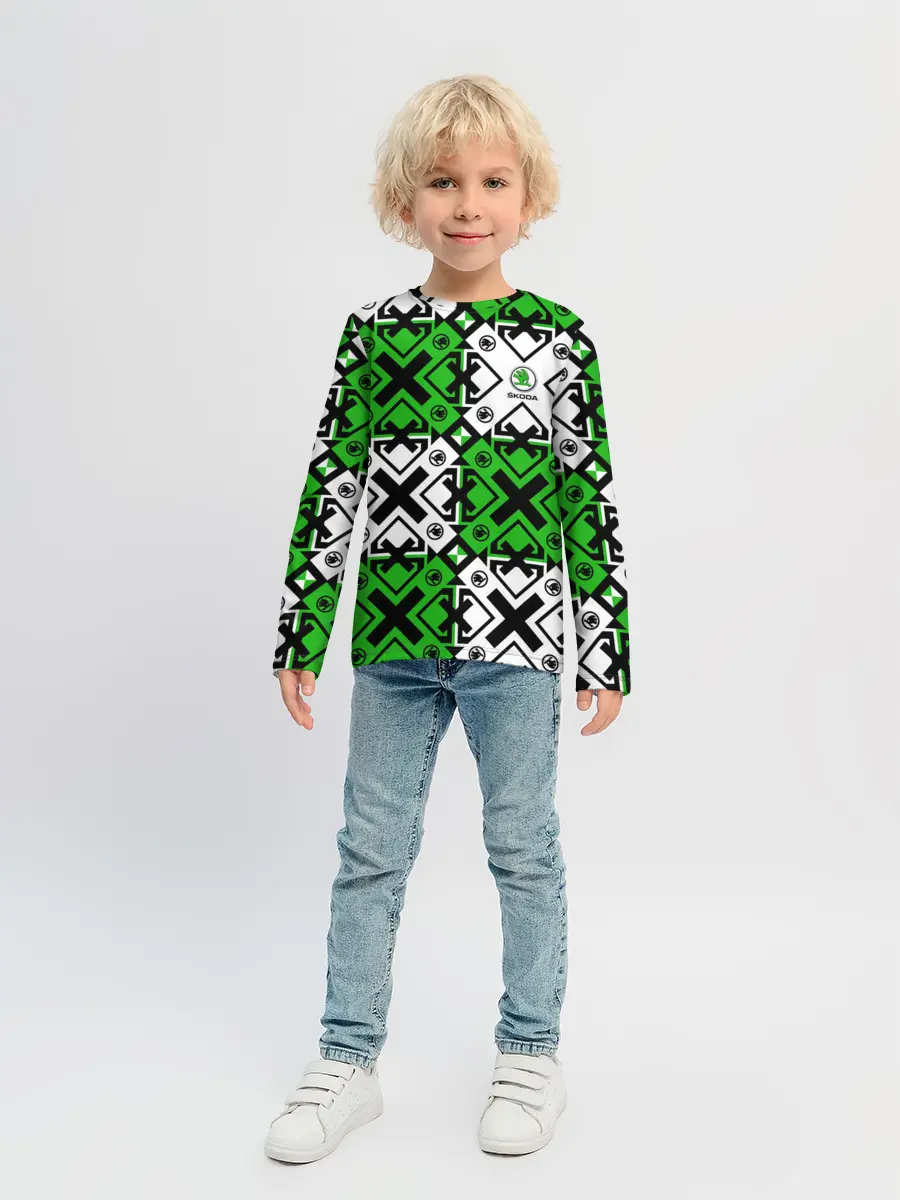 Детский лонгслив / Skoda