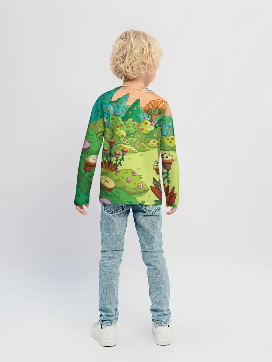 Детский лонгслив / Ливнерог и Джейк