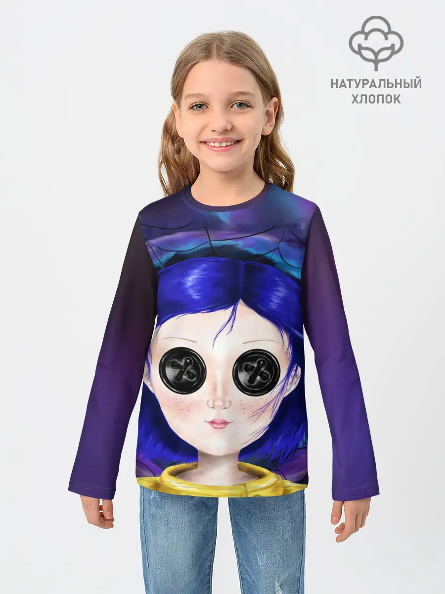 Детский лонгслив / Coraline