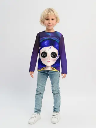 Детский лонгслив / Coraline