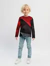 Детский лонгслив / Red & Black
