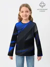 Детский лонгслив / Blue and Black