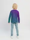 Детский лонгслив / Checkerboard gradient