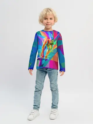 Детский лонгслив / Пловец