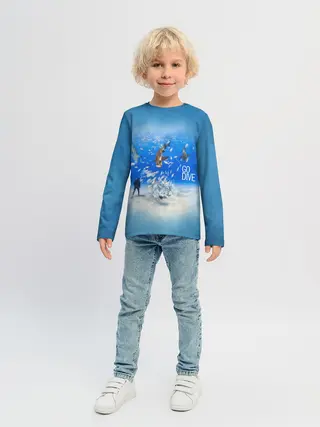 Детский лонгслив / Go Dive