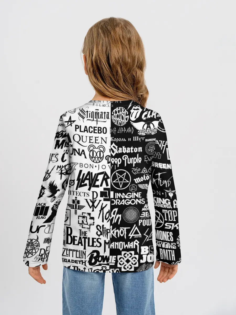 Детский лонгслив / ЛОГОТИПЫ РОК ГРУПП