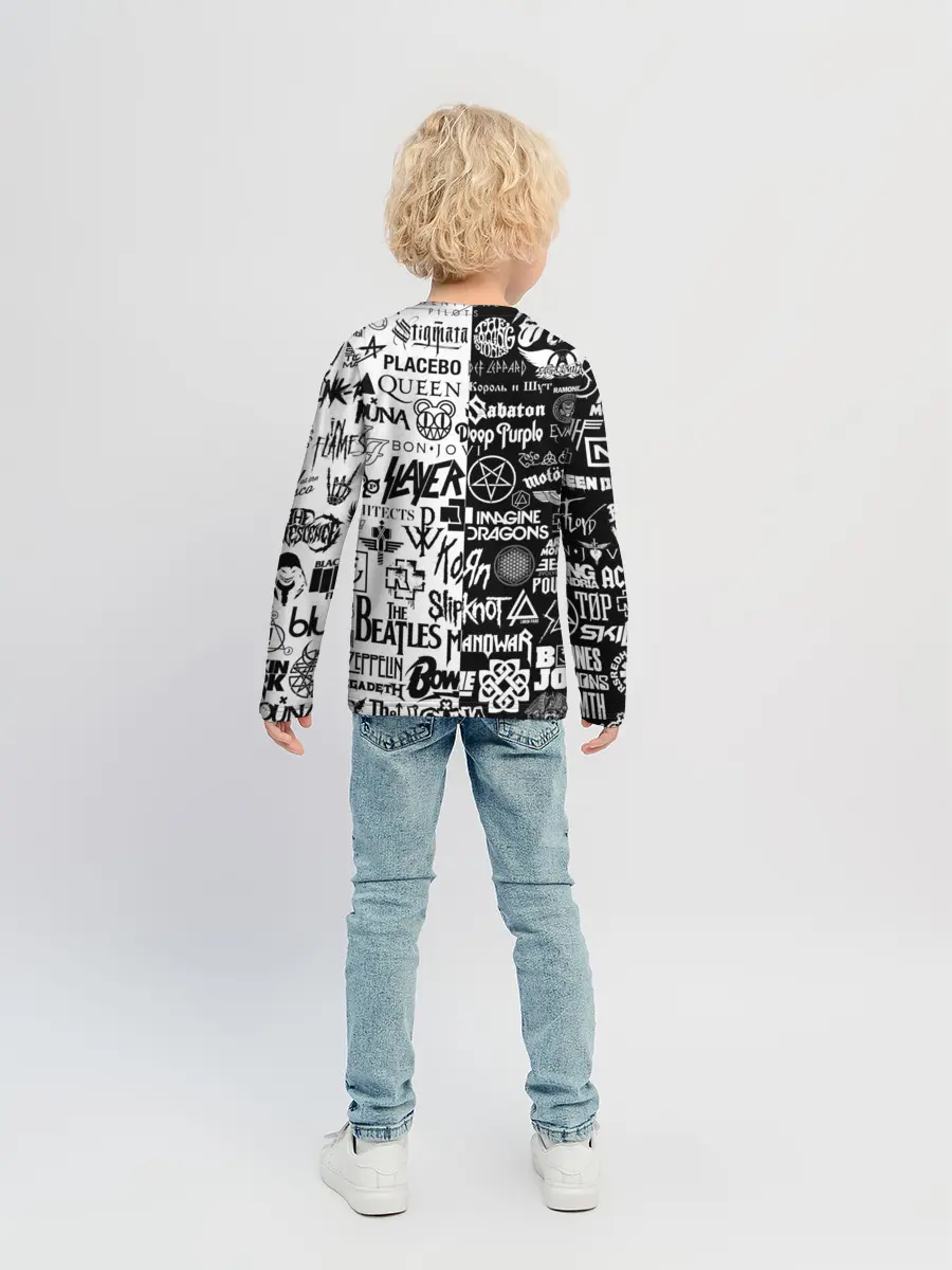 Детский лонгслив / ЛОГОТИПЫ РОК ГРУПП