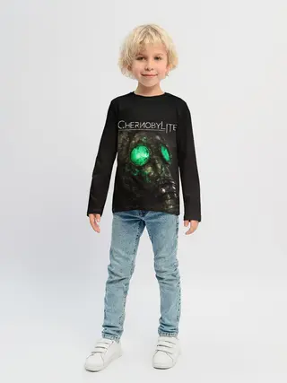 Детский лонгслив / CHERNOBYLITE ПРОТИВОГАЗ