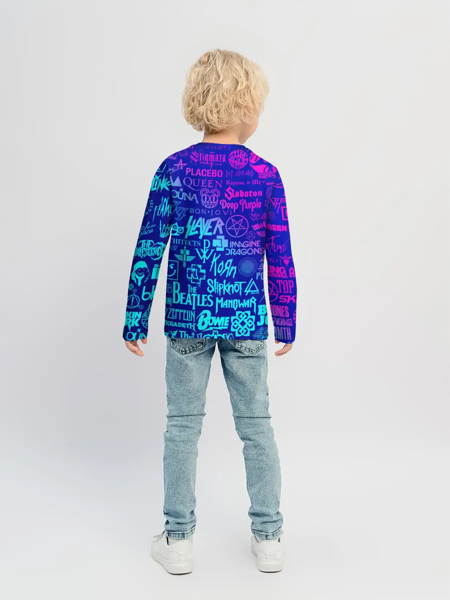 Детский лонгслив / ЛОГОТИПЫ РОК ГРУПП