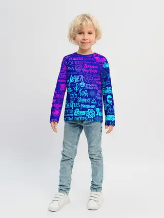 Детский лонгслив / ЛОГОТИПЫ РОК ГРУПП