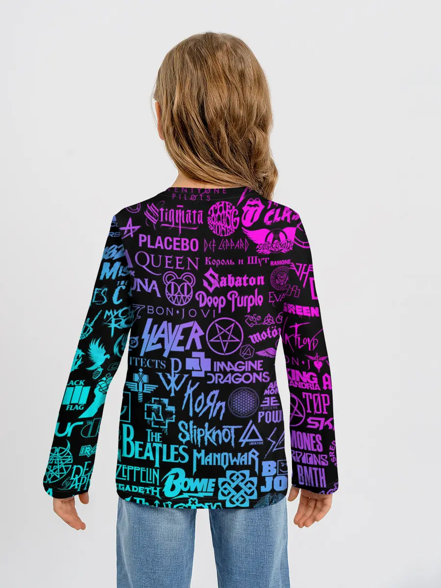 Детский лонгслив / ЛОГОТИПЫ РОК ГРУПП