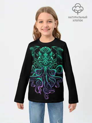 Детский лонгслив / Ктулху