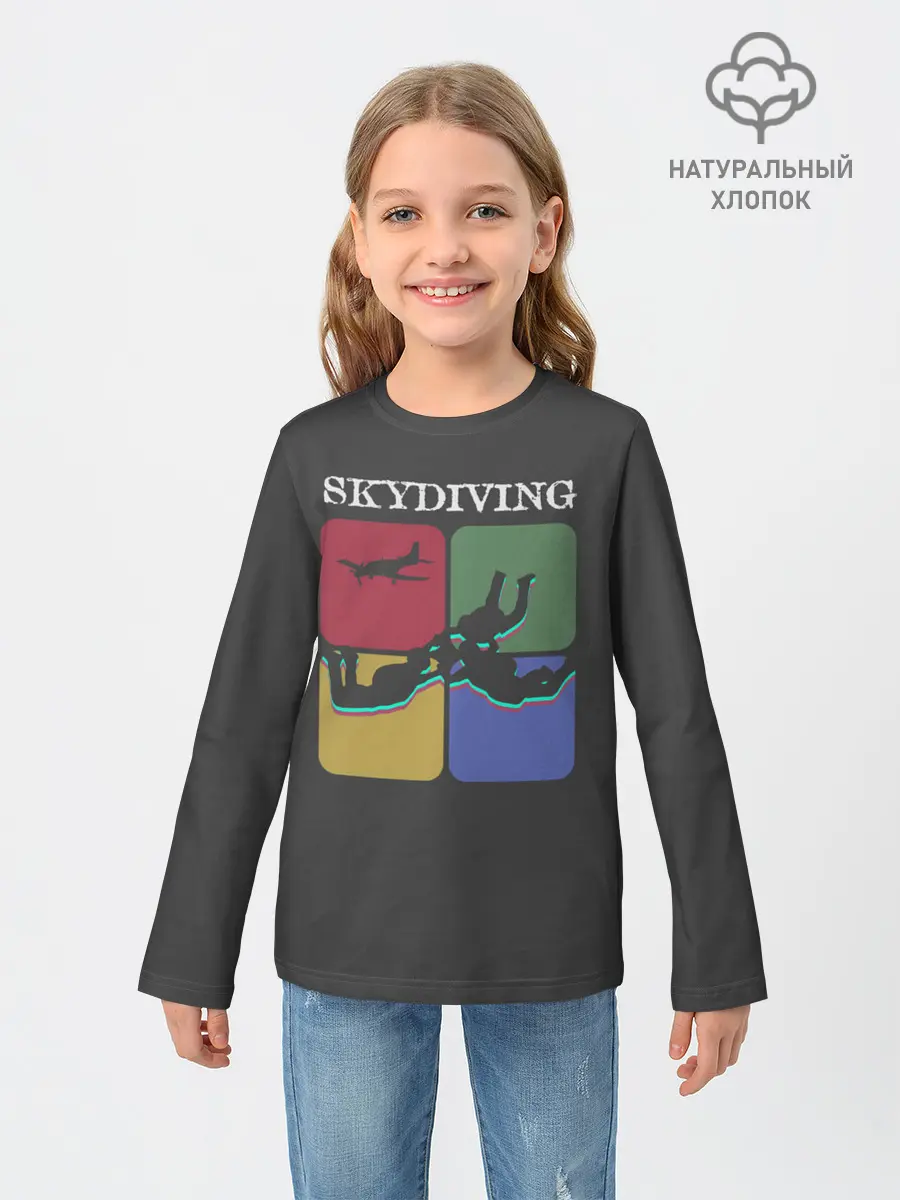 Детский лонгслив / Skydiving