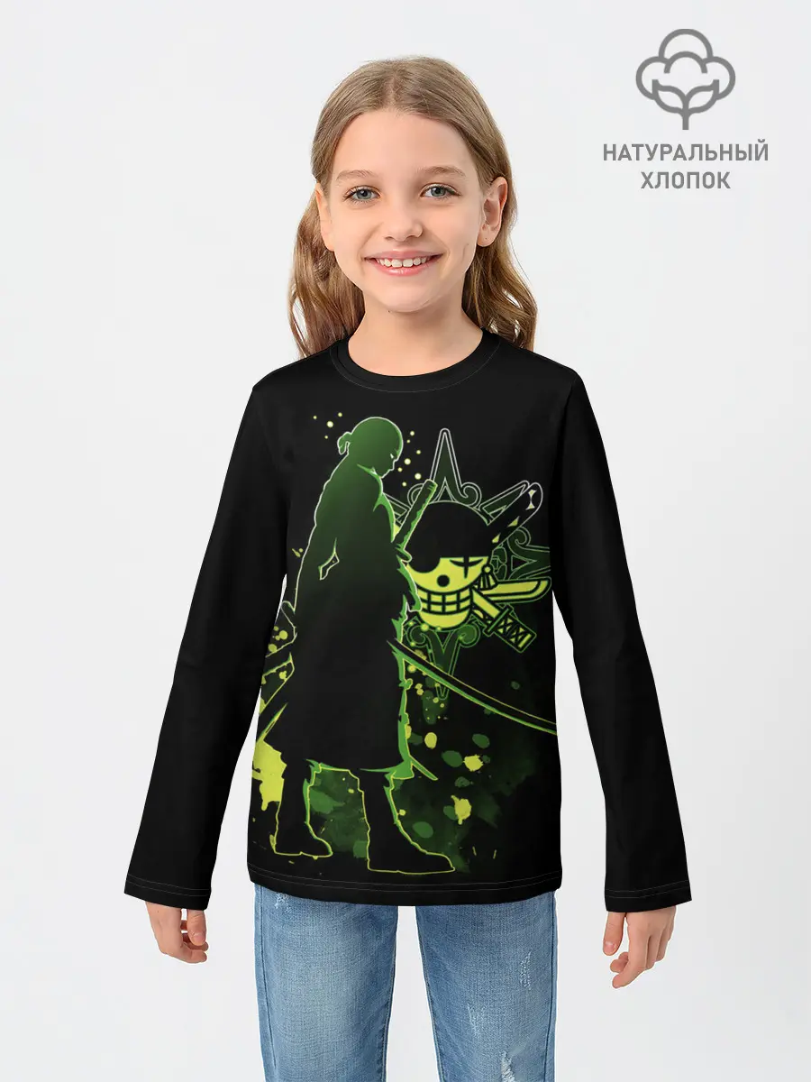 Детский лонгслив / меч One Piece