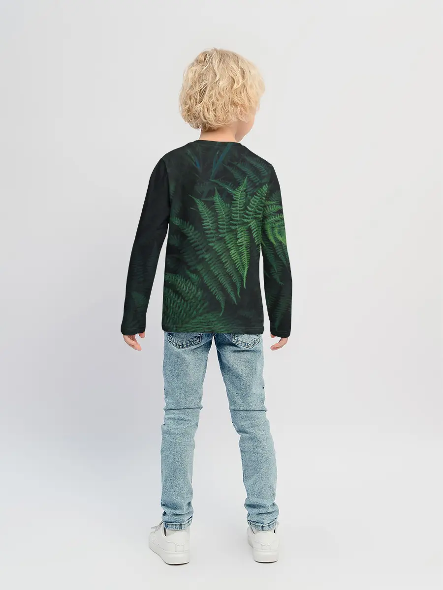 Детский лонгслив / Листья