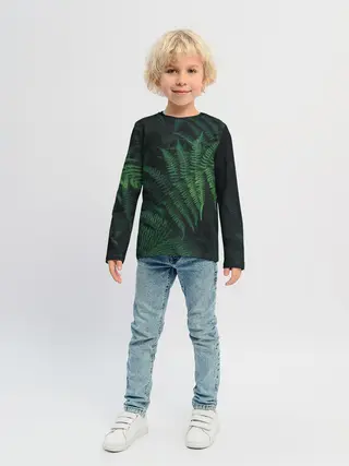 Детский лонгслив / Листья