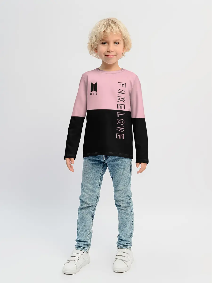 Детский лонгслив / BTS Fake Love