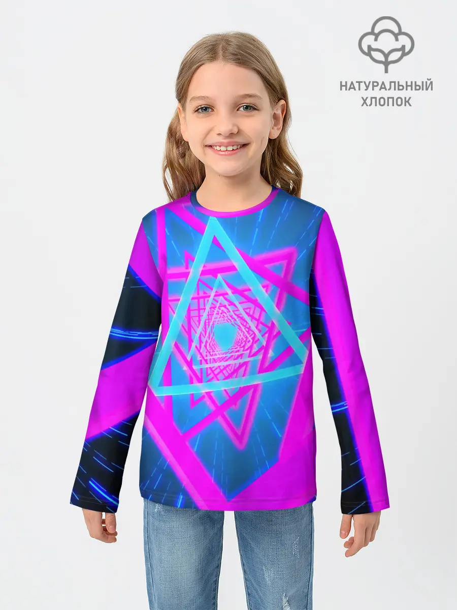 Детский лонгслив / MUSIC NEON