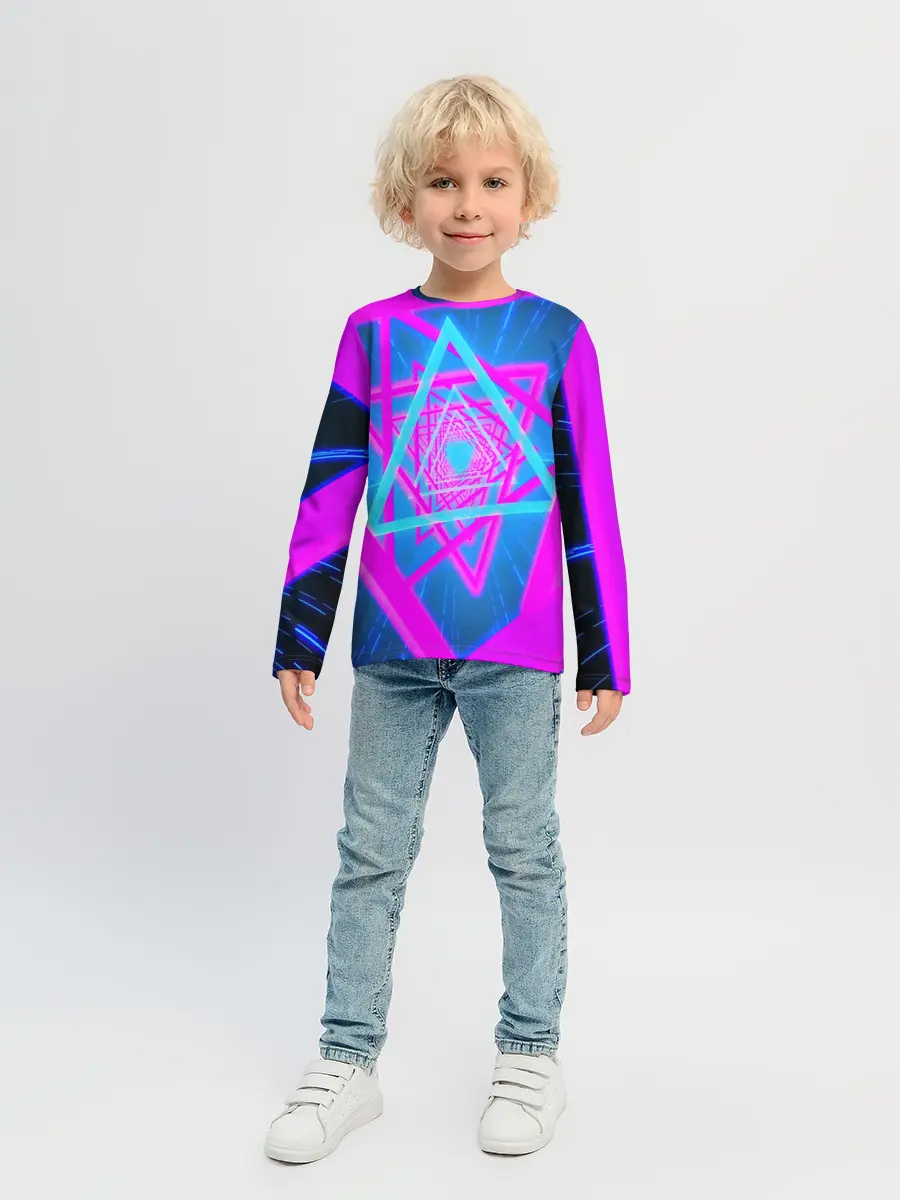 Детский лонгслив / MUSIC NEON