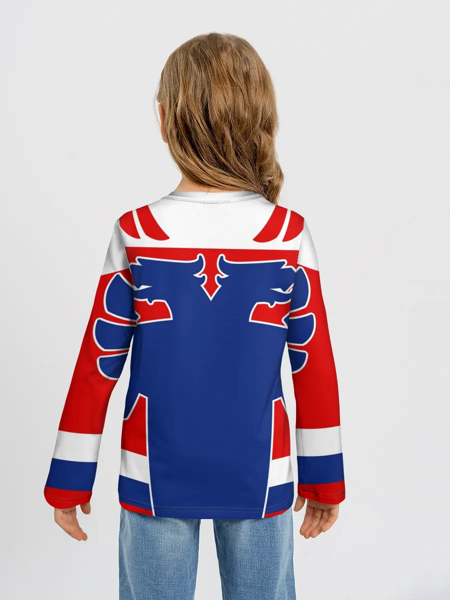 Детский лонгслив / Русский хоккей