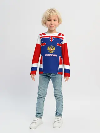 Детский лонгслив / Русский хоккей