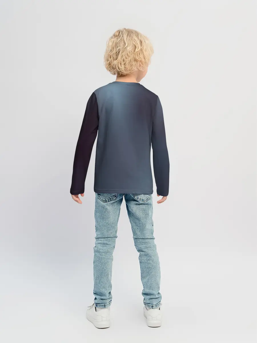 Детский лонгслив / ТИГР В СУМЕРЕЧНОМ ЛЕСУ