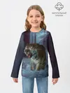 Детский лонгслив / ТИГР В СУМЕРЕЧНОМ ЛЕСУ