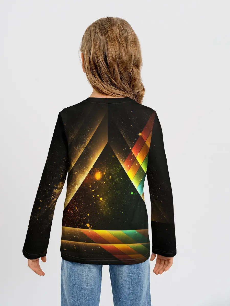 Детский лонгслив / КОСМОС НЕОН