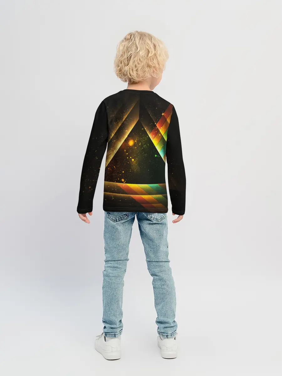 Детский лонгслив / КОСМОС НЕОН