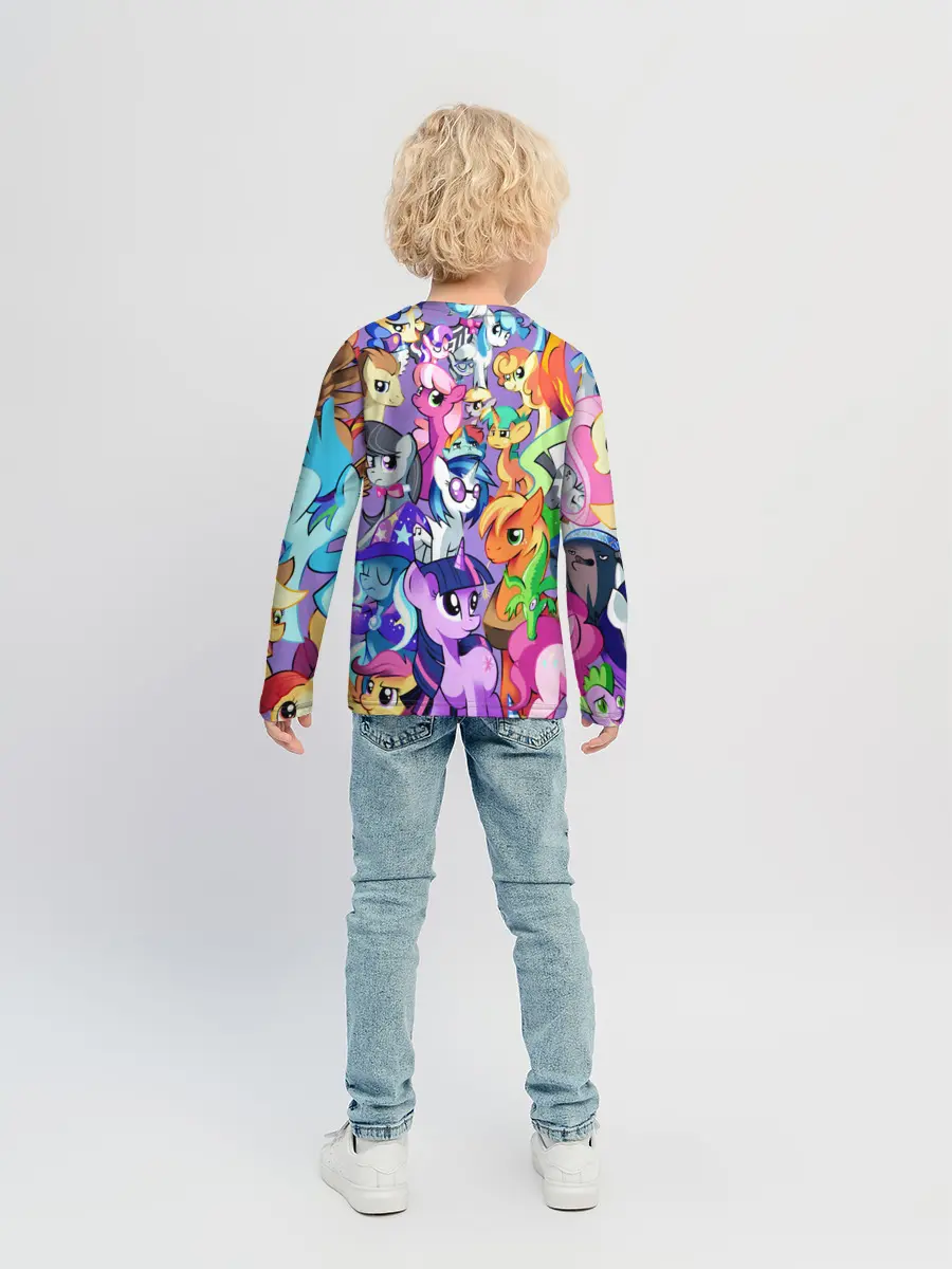 Детский лонгслив / МАЛЕНЬКИЕ ПОНИ