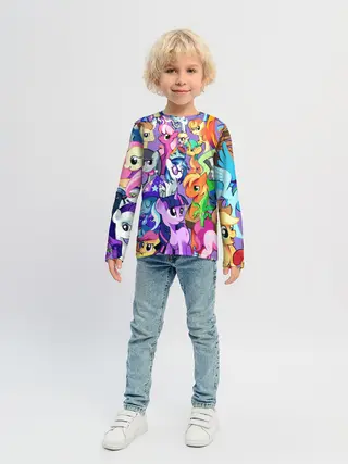 Детский лонгслив / МАЛЕНЬКИЕ ПОНИ