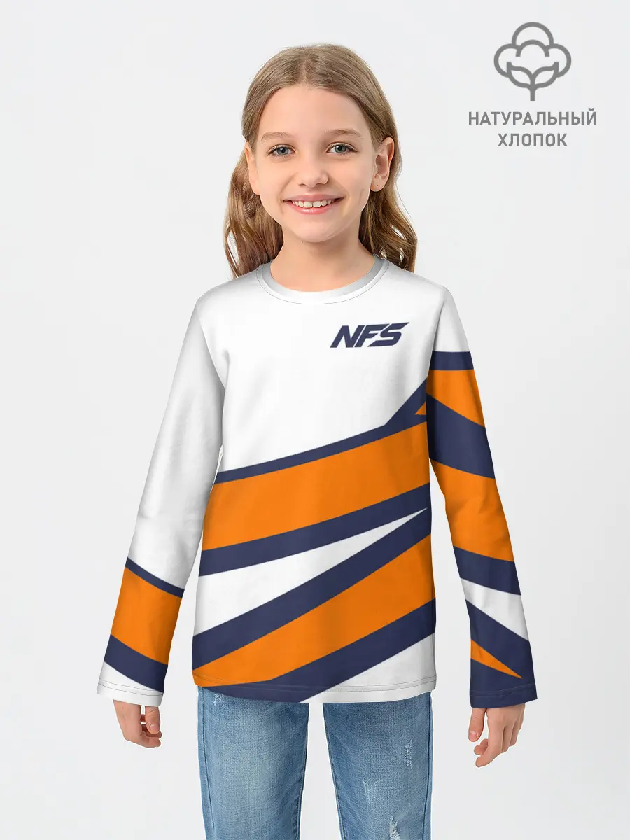 Детский лонгслив / Need for Speed