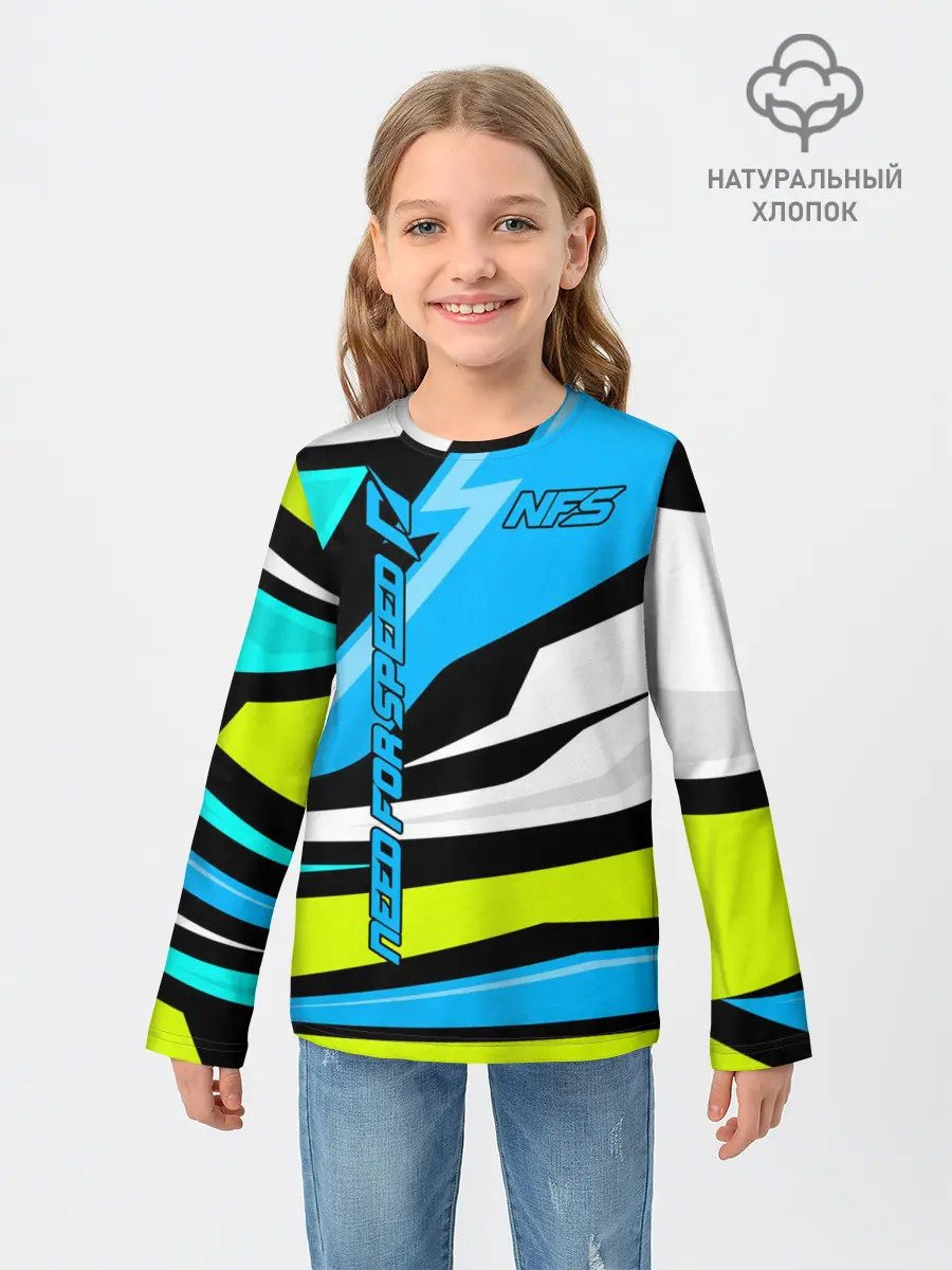Детский лонгслив / Need for Speed