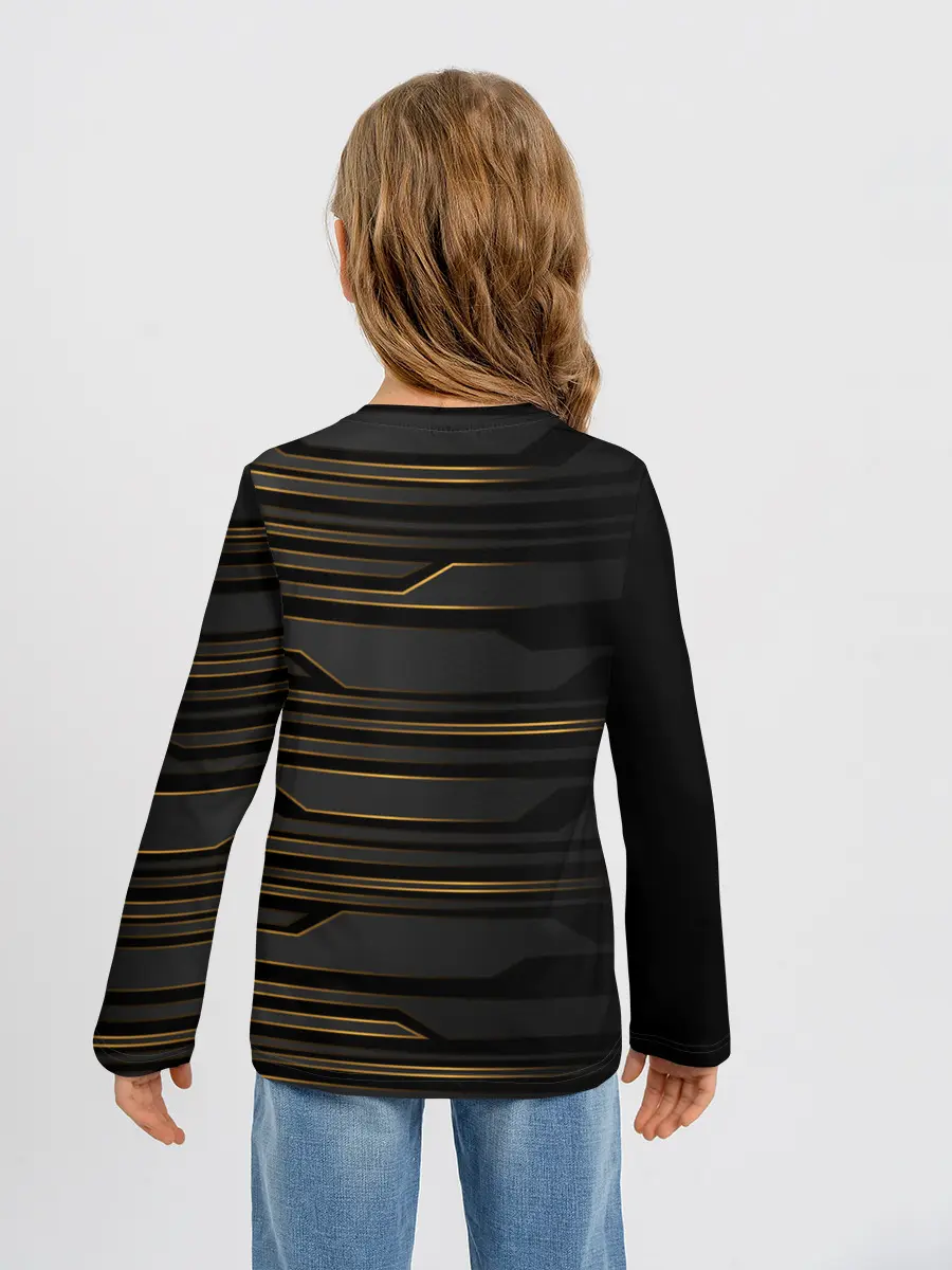 Детский лонгслив / Futuristic technology lines