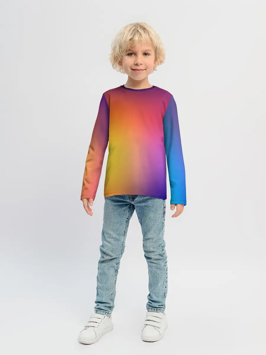 Детский лонгслив / Abstract gradient colors