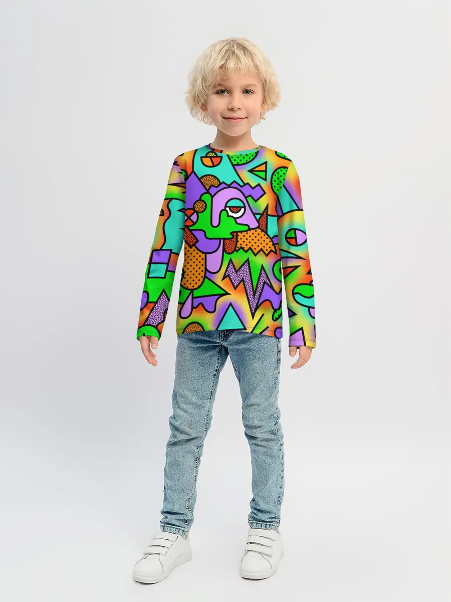 Детский лонгслив / PSY GEOMETRY
