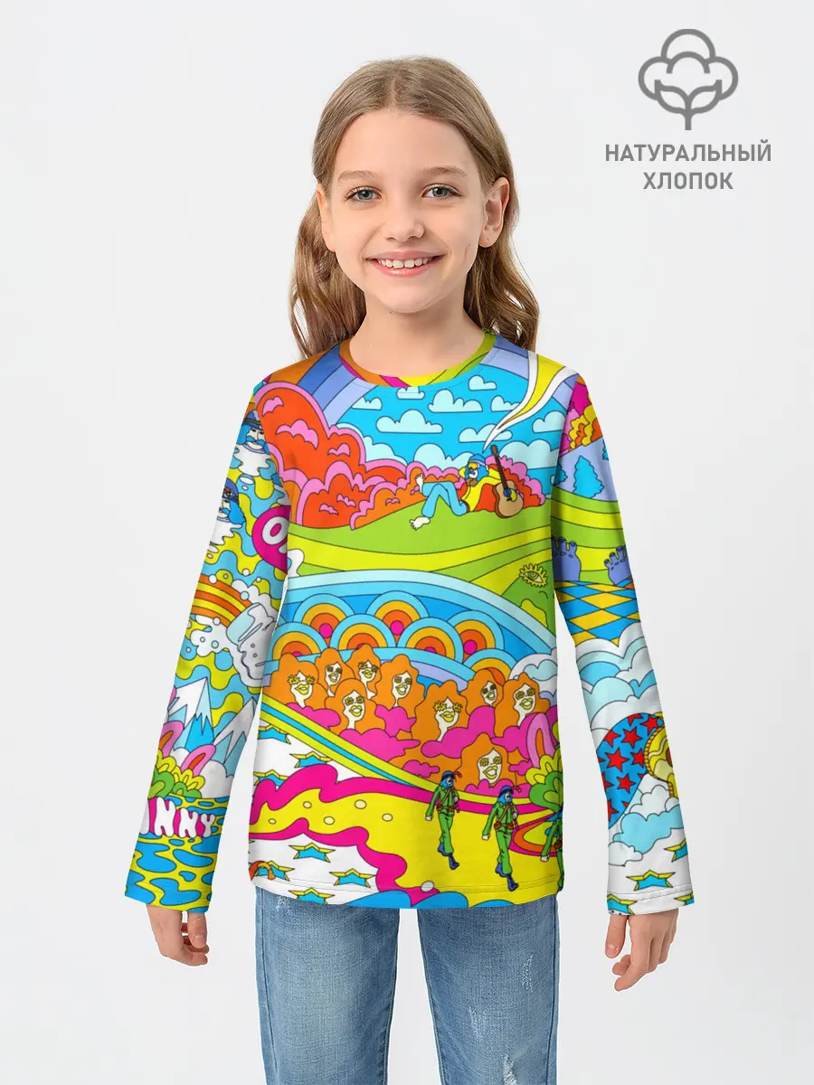 Детский лонгслив / ХИППИ