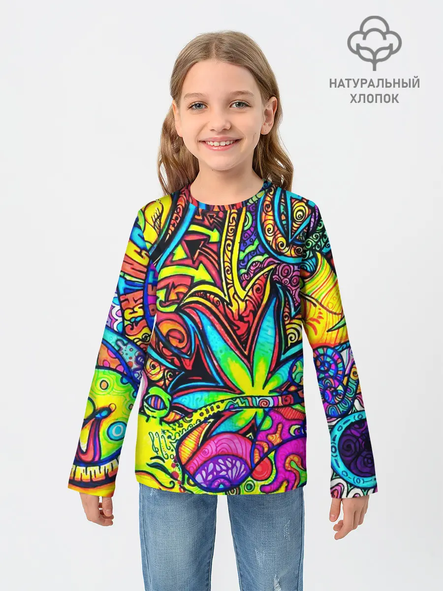 Детский лонгслив / ABSTRACTION PSY